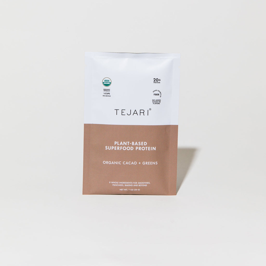 Organic Cacao + Greens Blend Package Standing Up