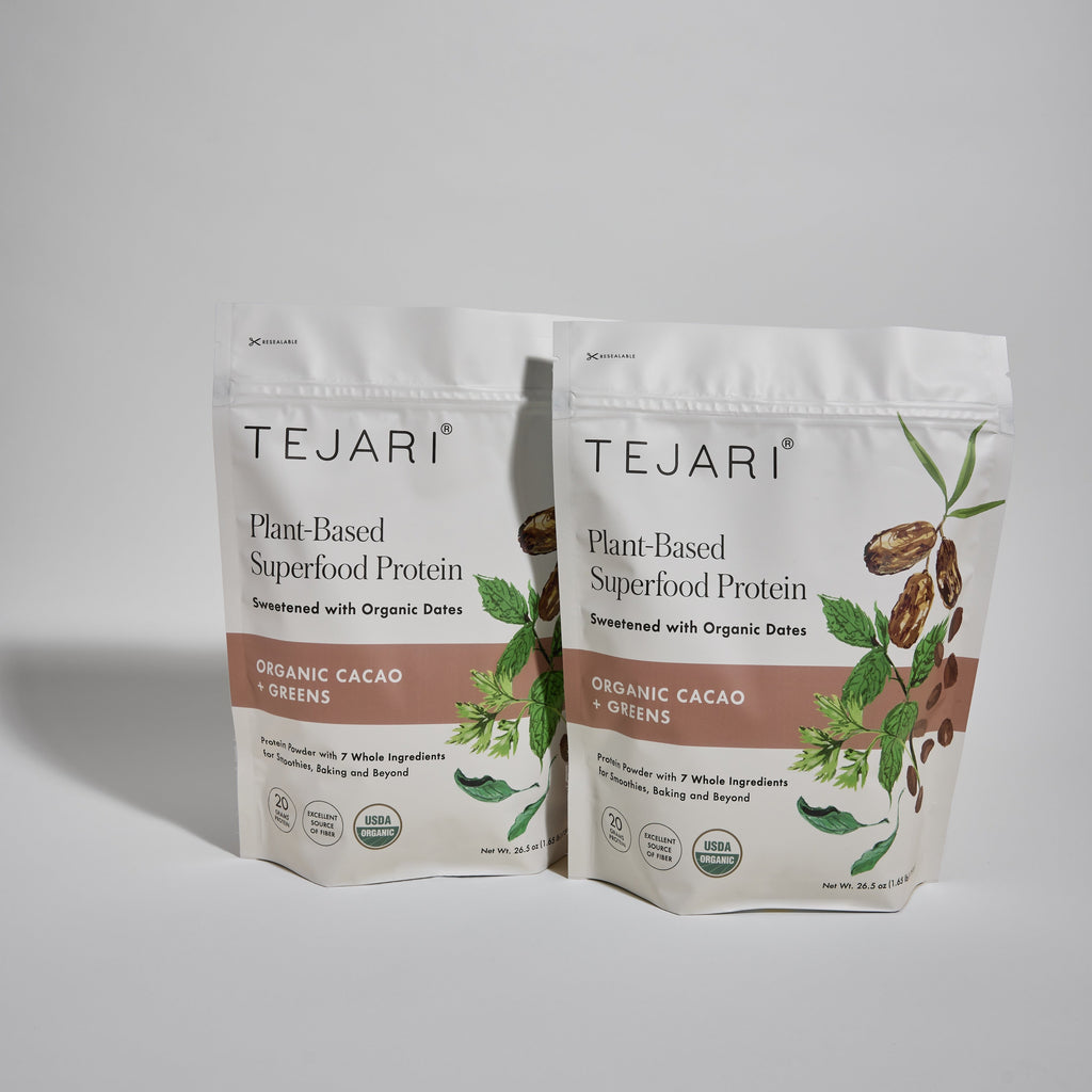 Organic Cacao + Greens Bundle | 20g Plant-Based Protein | Tejari