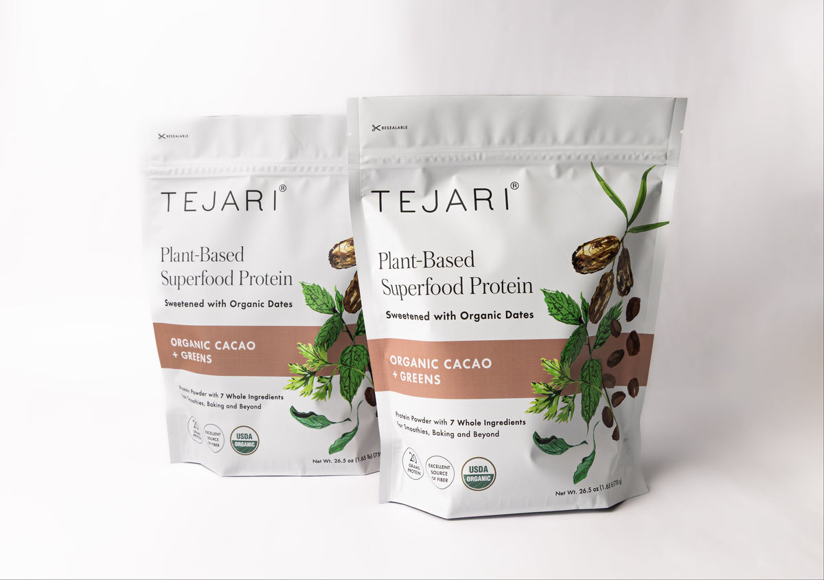 Organic Cacao + Greens Bundle | 20g Plant-Based Protein | Tejari ...